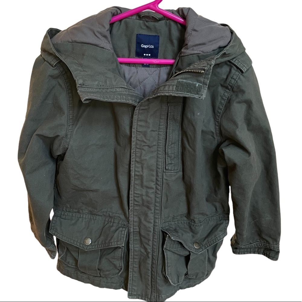 Gap Kids‎ Green Utility Winter Jacket Size: S(6-7)